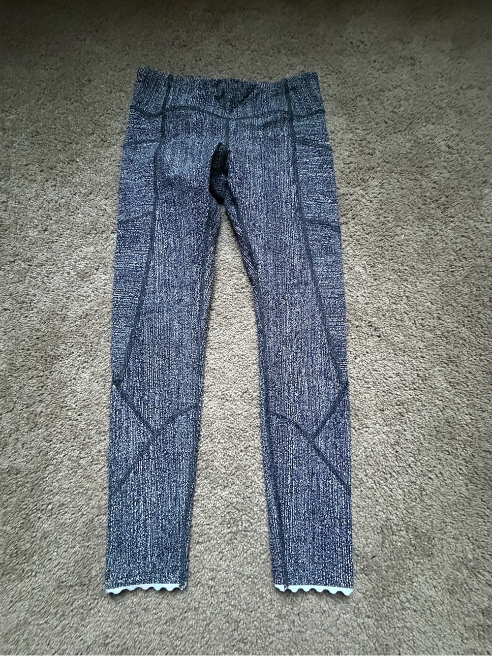lululemon athletica Heathered Gray Seam Detail Leggings